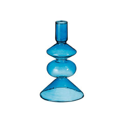 Blue Costa Glass Candle Holder (14.5 cm)