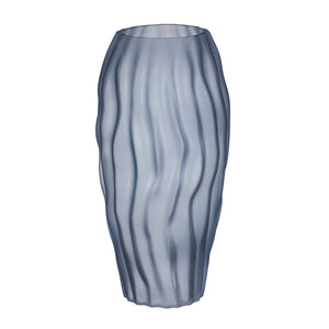 Blue Feline Glass Vase (27 cm)