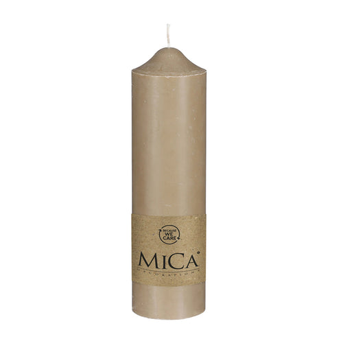 Beige Stearin Candle (25 cm)
