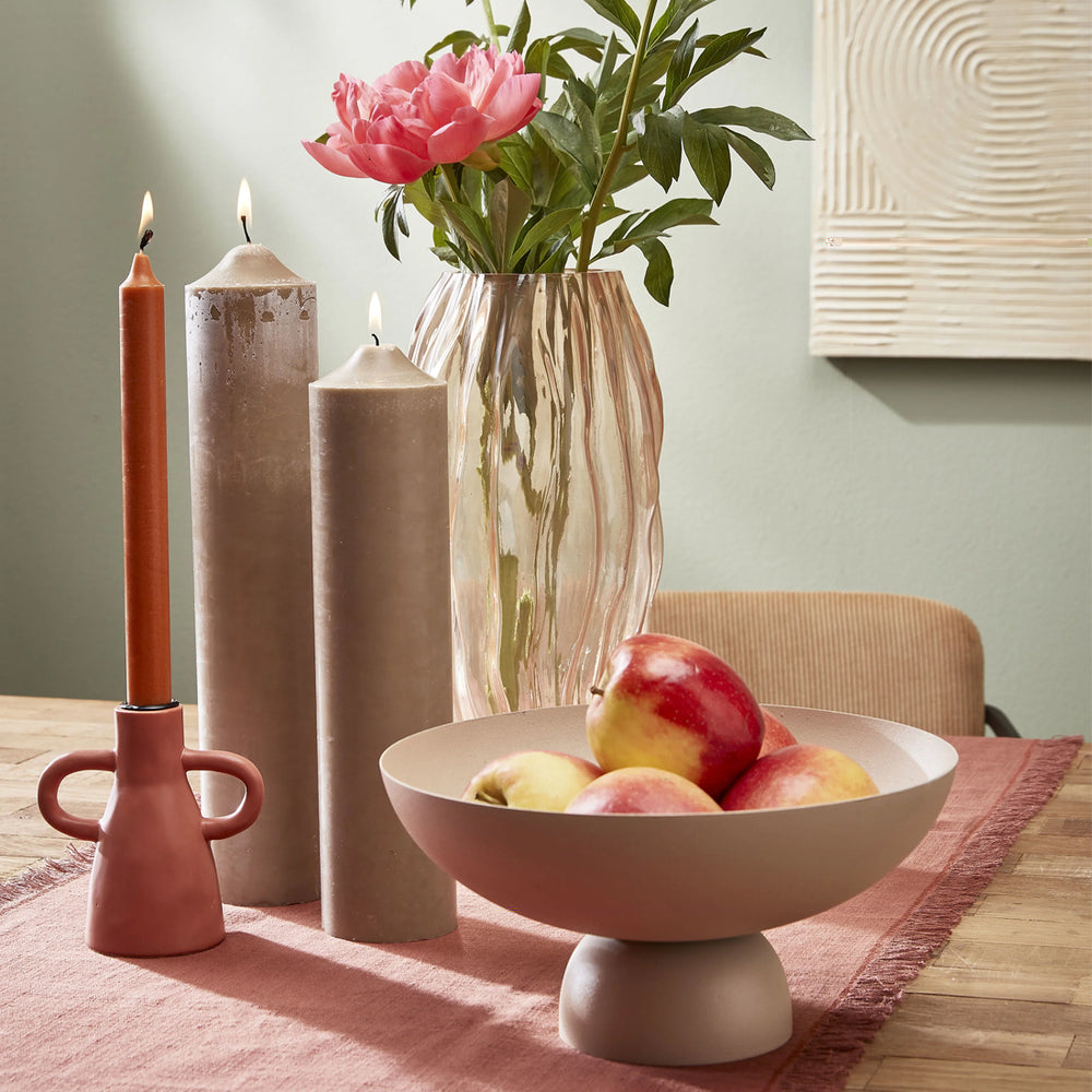 Beige Stearin Candle (30 cm)