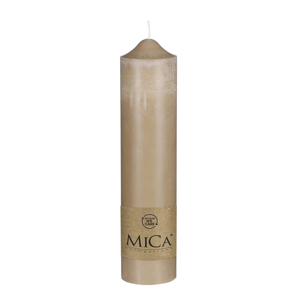 Beige Stearin Candle (30 cm)