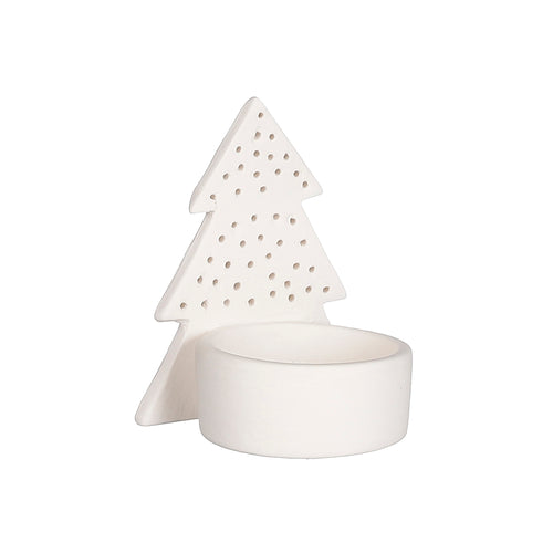 White Candleholder (8.5cm)