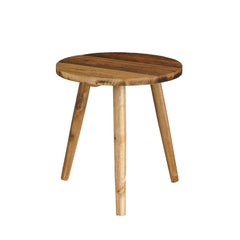 Brown Recycled Wood Bold Side Table (35.5cm)