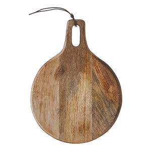 Duko chopping board round brown FSC 100% - l29xw22xh1cm