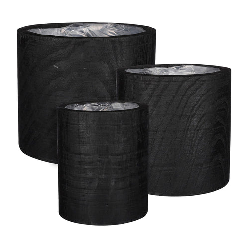 Maud Round Black Pot (21 cm)