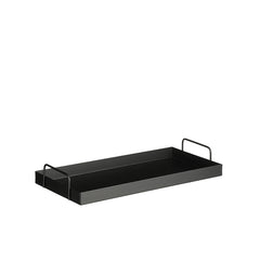 Lita decoration tray black - l43xw21xh6,5cm