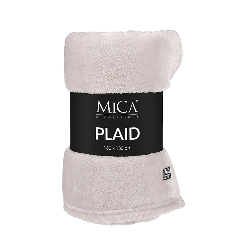 Famke fleece plaid beige - l180xw130cm