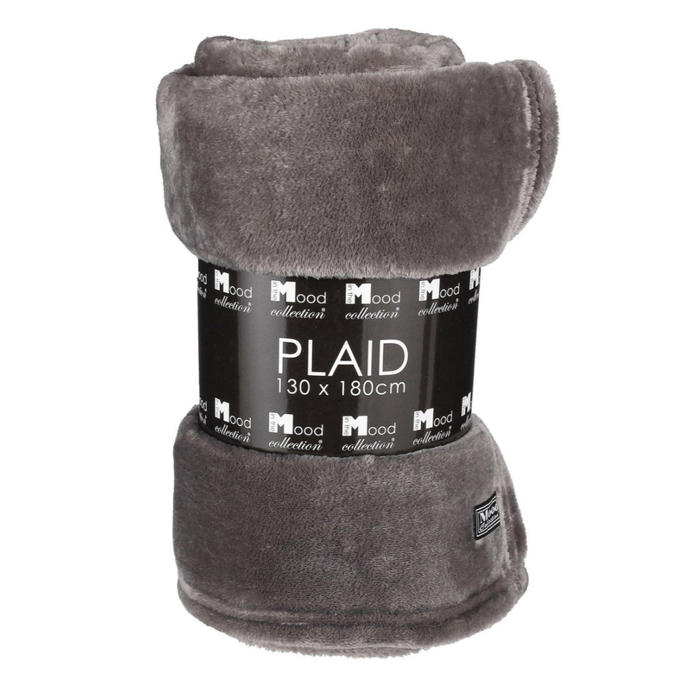 Famke fleece plaid anthracite - l180xw130cm