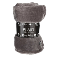 Famke fleece plaid anthracite - l180xw130cm