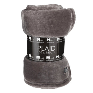 Famke fleece plaid anthracite - l180xw130cm
