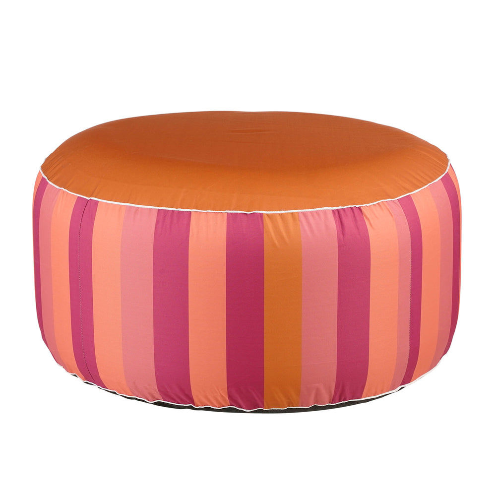 Novia Purple Stripe Inflatable Pouffe (80 cm)