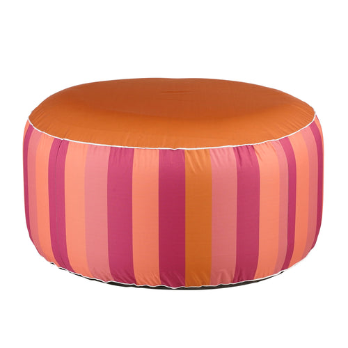 Novia Purple Stripe Inflatable Pouffe (80 cm)
