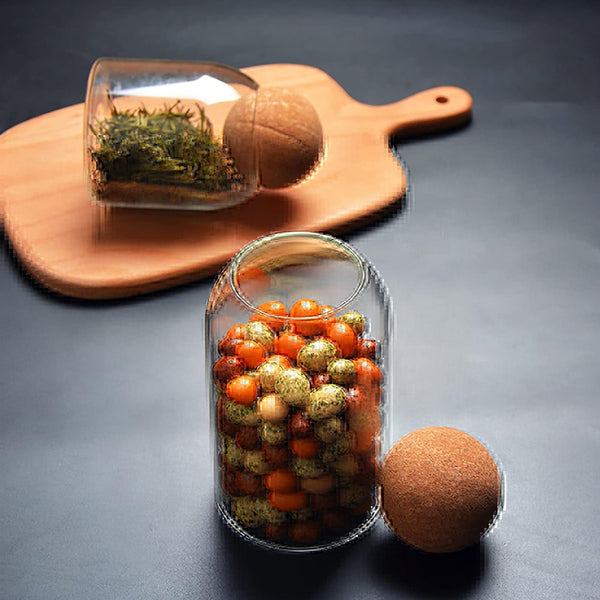 Marino Glass Storage Pot (18.5 cm)