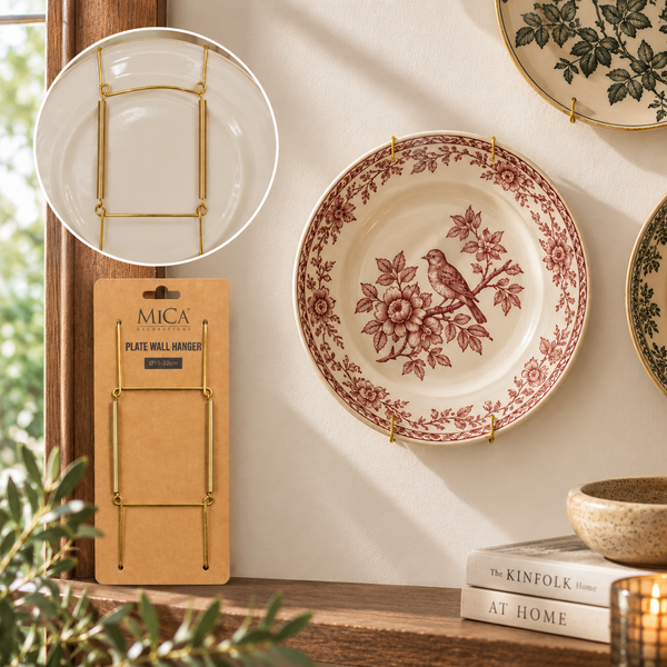Gold Plate Hanger 19 x W7.5 x H1.5 cm