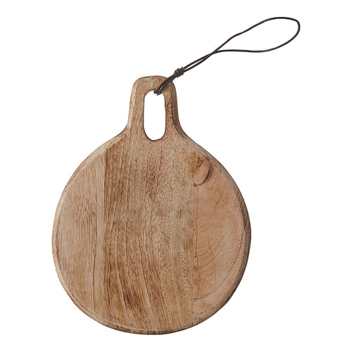 Duko chopping board round brown FSC 100% - l22xw17xh1cm