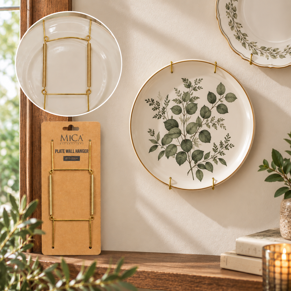 Gold Wire Plate Hanger (24 cm)