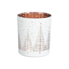 Pink Tree Tealight Holder (10cm)