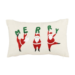 White Santa Cushion (50x30cm)