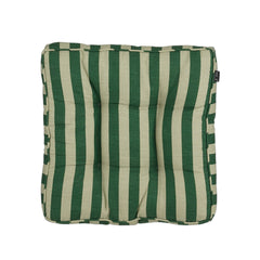 Kim Striped Mattress Cushion (Dark Green, 47 cm)