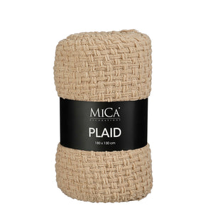 Cosenza throw beige - l180xw130cm
