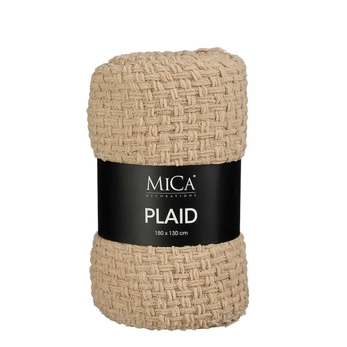 Cosenza throw beige - l180xw130cm