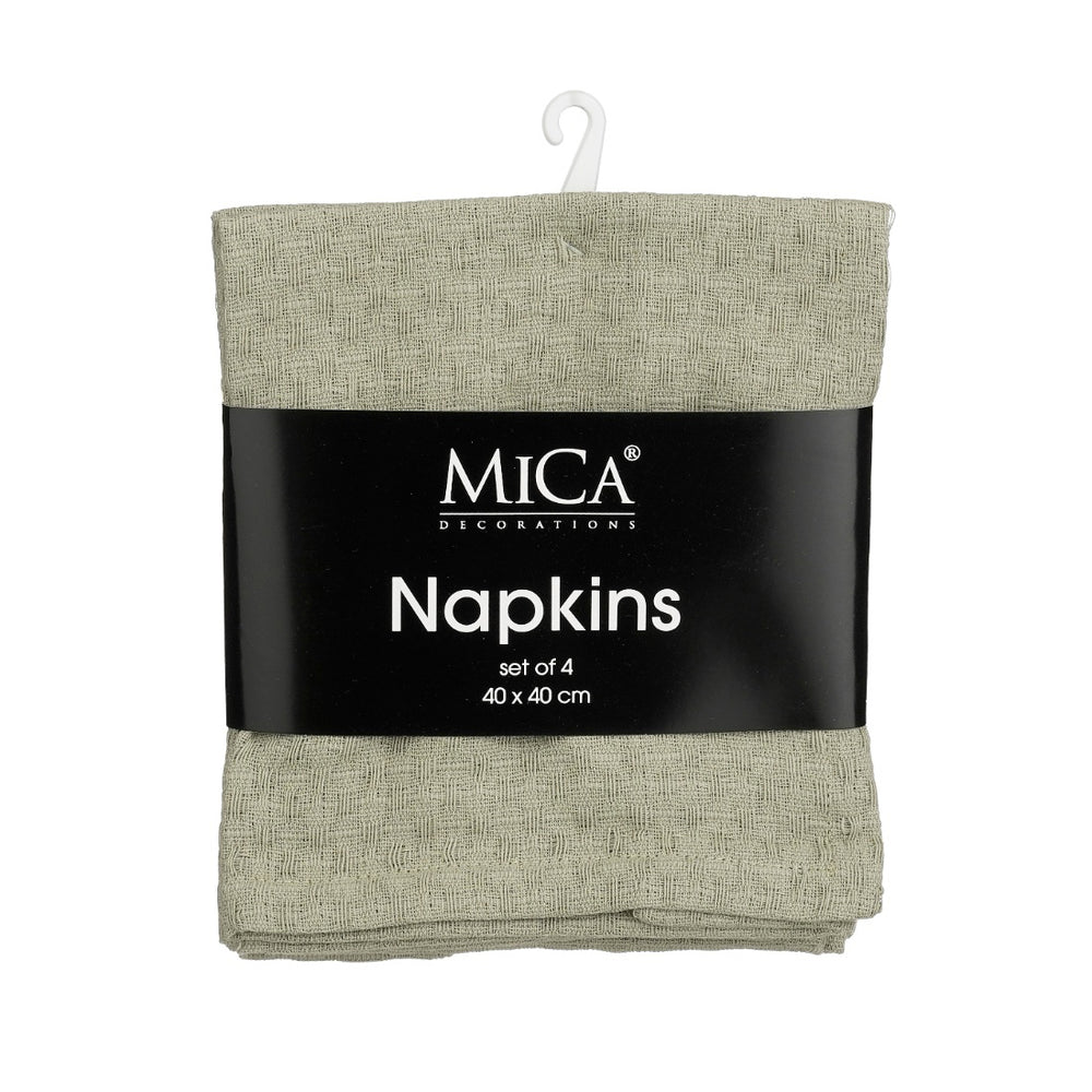 Mandy Mint Green Cloth Napkins  (40 cm)