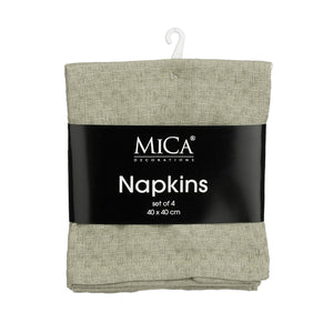 Mandy Mint Green Cloth Napkins  (40 cm)