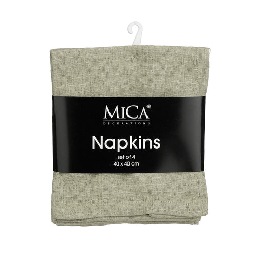 Mandy Mint Green Cloth Napkins  (40 cm)