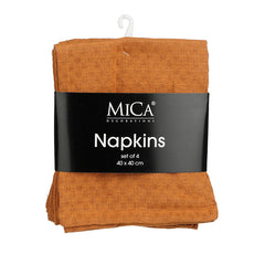 Mandy napkin ochre 4 pieces - l40xw40cm