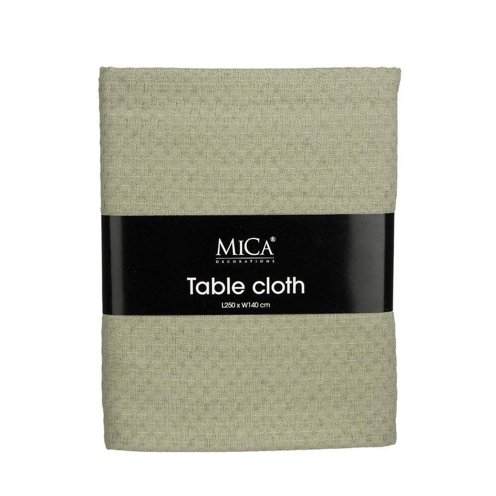 Mandy Green Fabric Tablecloth (250 cm)