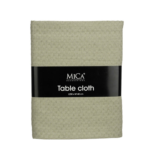 Mandy Green Fabric Tablecloth (250 cm)