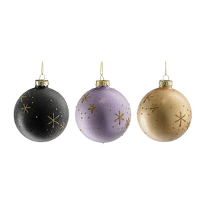 Glass Snowflake Bauble (8cm)