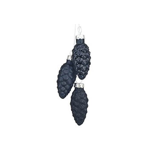 Blue Pine Cone Ornament (6cm)
