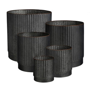 Aruna Round Grey Pot (15 cm)