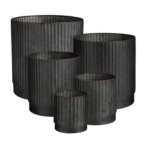 Aruna Round Grey Pot (15 cm)