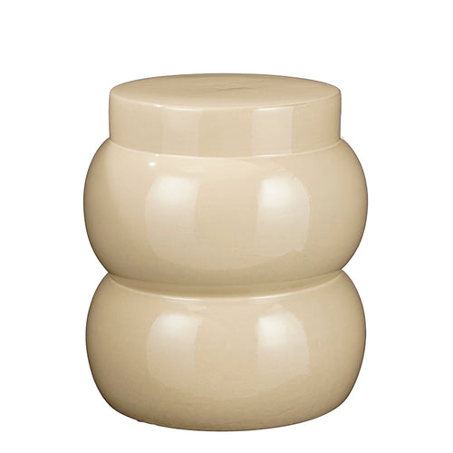 Vendi side table cream - h40xd35cm