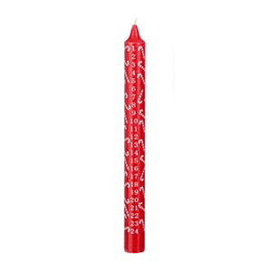 Red Candy Deco Candle (25cm)