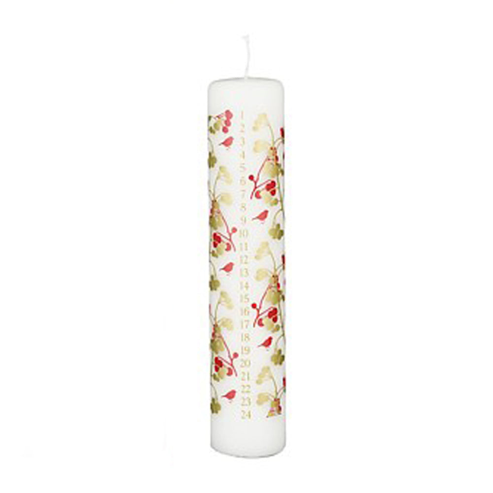 White Advent Candle (25cm)