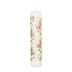 White Advent Candle (25cm)