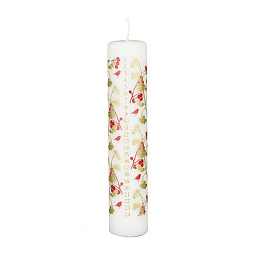 White Advent Candle (25cm)
