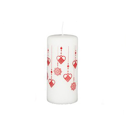 White Pillar Candle (15cm)