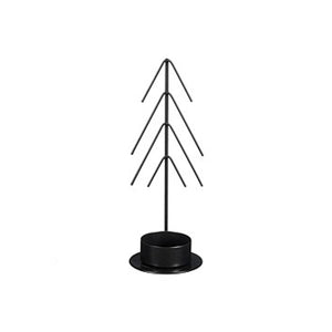 Black Tealight Holder (16.5cm)