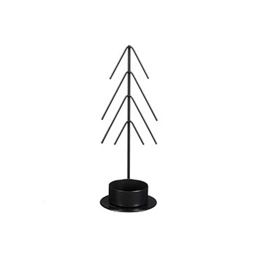 Black Tealight Holder (16.5cm)