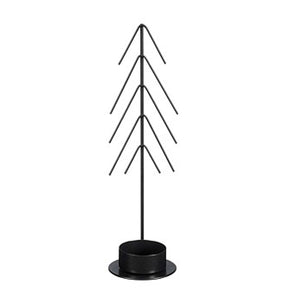 Black Tealight Holder (21.5cm)