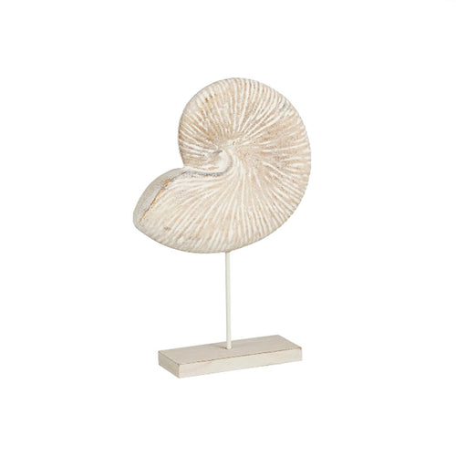 Deco shell grey h25cm