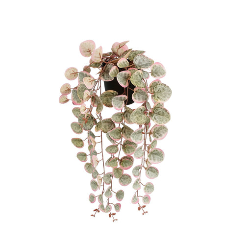 Artificial Pink Ceropegia Woodii in Pot (46 cm)