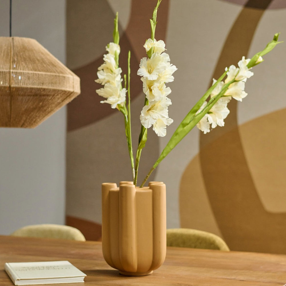 Minda tulipvase ochre h28,5cm