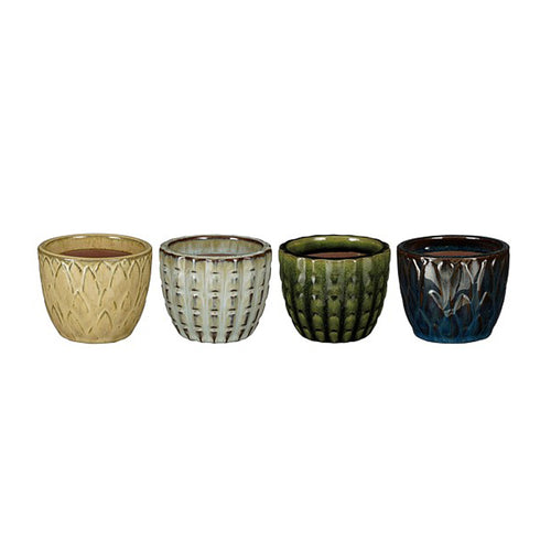 Round Pot 4 Colours (9.5 cm) - Each At