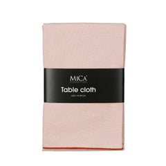 Solid Pink Fabric Tablecloth (250 cm)