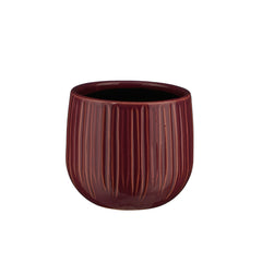Pablo Round Purple Ribble Pot (12 cm)